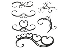 Stickserie - Romantic Swirls